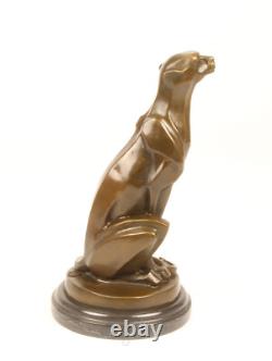 Bronze Statue Sculpture Art Deco New Leopard DSBJ-2 Modern