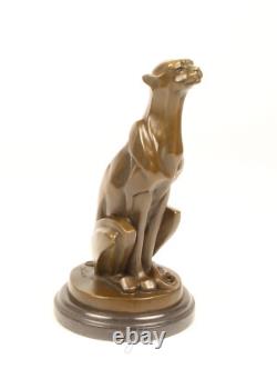 Bronze Statue Sculpture Art Deco New Leopard DSBJ-2 Modern