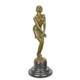 Bronze Statue Sculpture Art Deco Nouveau Thoughtful Woman Dsfa-65 Modern
