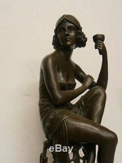 Bronze Statue Sculpture Art Nouveau 55 Cms