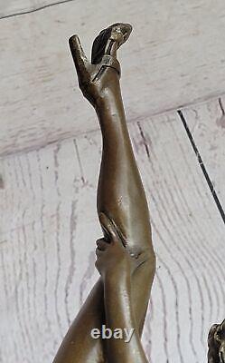 Bronze Woman, Erotic, Nude Flesh Figurine, 100% Sculpture, 'Lost' Wax Art Deco