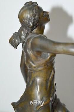 Bronze Women's Bronze Statuette Bronze Art New Pattern Signed A. R. Philippe 1900