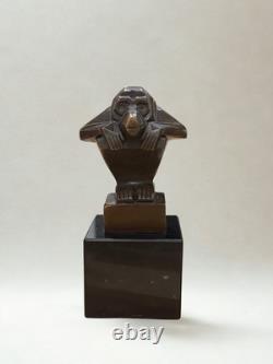Bronze after Casimir BRAU Animal Sculpture Art Deco Monkey 13 cm