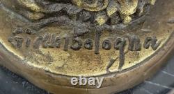 Bronze and Marble Sculpture of Flying Mercury by Giambologna, Art Deco Statue