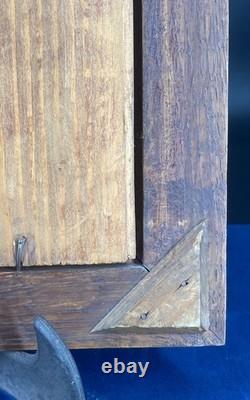 Bronze bas-relief signed Clodion 1773 old red velvet frame art 21.3x25.8cm