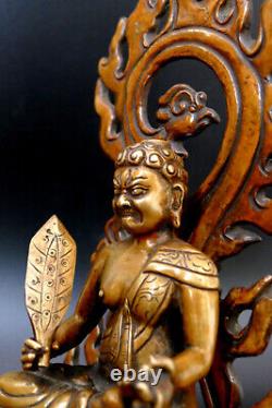 Bronze sculpture of Acalanatha, Chinese 18th-19th century Buddhist art Buddha