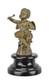 Bronze Sculpture Of A Putto Playing The Drums Retro Design Replica Decor