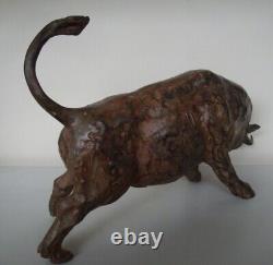 Bull Animal Sculpture in Corrida Bullfighting Style Art Deco Style Art