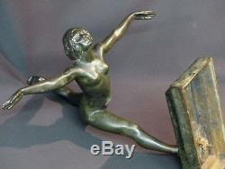 C 1930 Beautiful Bronze Sculpture Botinelly 37cm3.4kg Susse Dancer Paris Art Deco