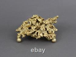 CLAUDE VICTOR BOELTZ sculpture, Vintage 1970s, Bronze paperweight, French art