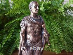 Caesar Julius Sculpture Bronze Figure Emperor Statue Roman Art Augustus