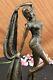 Chiparus Art Deco Erotic Dancer Bronze Statue Hot Iron Marble