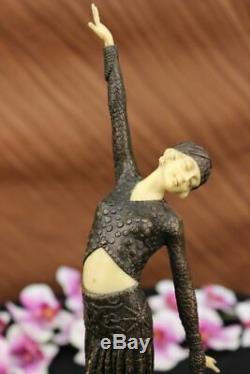 Chiparus Belly Dancer Bronze Marble Sculpture Figurine Statue Fonte Art Balance