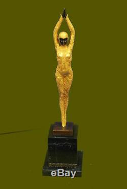 Chiparus Massive Bronze Sculpture. Abstract Art Deco New Figurine