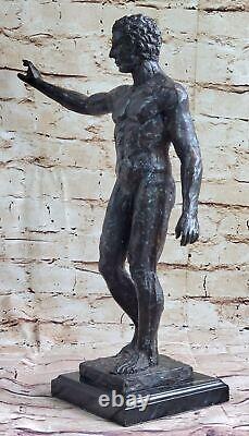 Classic Bronze Sculpture by Rodin, Nude Man, Art Figurine, Gift