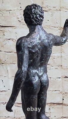 Classic Bronze Sculpture by Rodin, Nude Man, Art Figurine, Gift