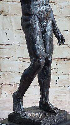 Classic Bronze Sculpture by Rodin, Nude Man, Art Figurine, Gift