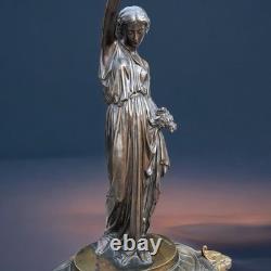 Clock Sculpture Bronze Aimé Millet Art Nouveau