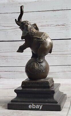 Collectible Bronze Sculpture of Animal Bugatti Signed Art Deco African