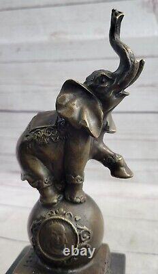 Collectible Bronze Sculpture of Animal Bugatti Signed Art Deco African