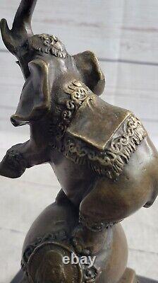 Collectible Bronze Sculpture of Animal Bugatti Signed Art Deco African