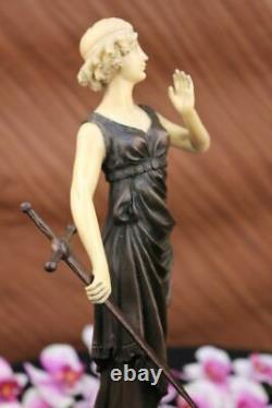 Collection Museum Quality Women Soldier Warrior Bronze Sculpture Masterpiece Art