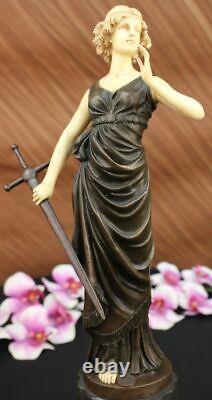 Collection Museum Quality Women Soldier Warrior Bronze Sculpture Masterpiece Art