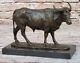 Collection Of Copper Bronze Cow Bull Sculpture Statue Deco Art 10 Inches Long