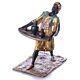 Colored Bronze Servant Sculpture With Tray In Viennese Art Style