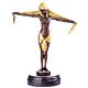 Coloured Art Deco Bronze Figure Dancer Signed By Dh Chiparus