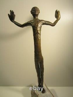 Contemporary Bronze Male Sculpture/contemporary Bronze Sculpture/modern Art