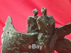 Corry Van Ammerlaan Bronze Sculpture Art Brut Couple Ref46413