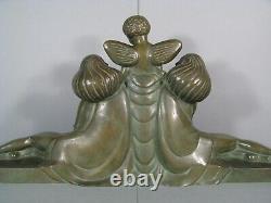 'Cupid and the Young Women: Ancient Art Deco Bronze Sculpture Signed Delabassé'