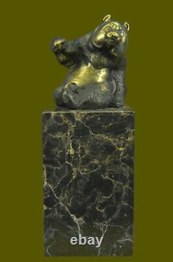 Cute Animal Bronze Sculpture The Panda Created By Milo Fonte Figure Art