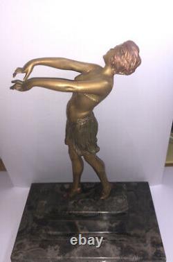 Dancer Art Deco Bronze