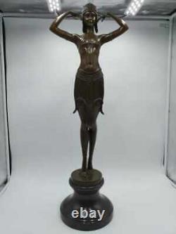 Demeter Chiparus Dancer Scarabée Egyptian 75 CM Bronze Style Art Deco