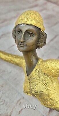 Demetre Chiparus Bronze Egyptian Dancer Sculpture Cast Art Nouveau Style