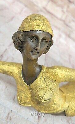 Demetre Chiparus Bronze Egyptian Dancer Sculpture Cast Art Nouveau Style