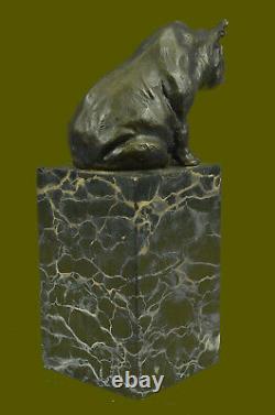 Detail White Rhinoceros Bronze Art Figure Statue Sculpture Lost Cire