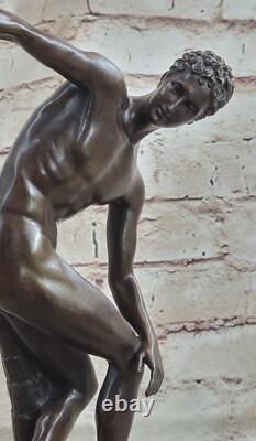 Discobolus, Patinated Bronze Sculpture Art Deco, Around 1925 Classic Work