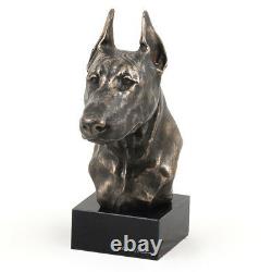 Dobermann Cut, Miniature Statue / Dog Bust, Limited Edition, Art Dog En