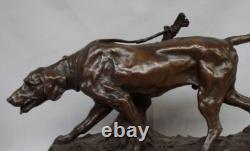 Dog Sculpture Hunting Animal Art Deco Art Nouveau Bronze