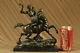 Done Theseus Fighting The Centaur Bianor Bronze Sculpture Art Deco Figurine