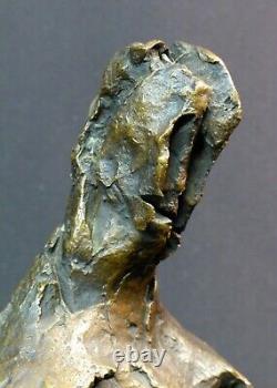 E Sculpture Contemporary Art Bronze Martine Boileau 35cm6,5kg Opener Signed Sided