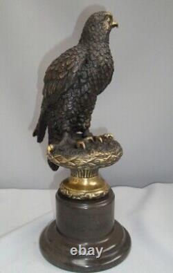 Eagle Bird Animal Statue Sculpture Art Deco Art Nouveau Bronze