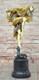 Elegant Bronze Art Deco Female Dancer Sculpture For Home & Office