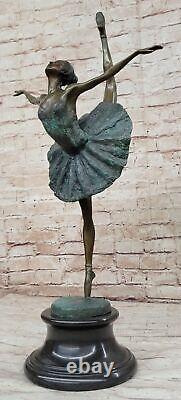 Elegant Miguel Lopez Ballerina Dancer Bronze Sculpture Art Nouveau Gift