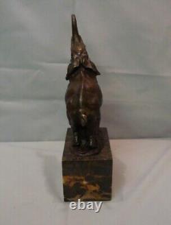 Elephant Animalier Style Art Deco Style Art Nouveau Bronze Mass Statue Sculpture