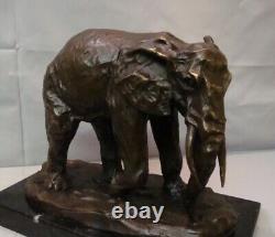 Elephant Animalier Style Bronze Mass Statue Sculpture Art Deco Style Art Nouveau