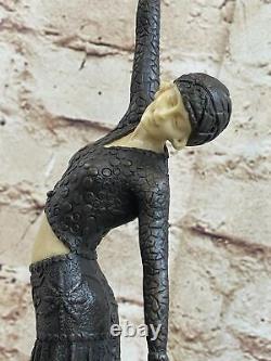 English Translation: Bronze Sculpture Main Made Signed Art Chiparus Belly Dancer
